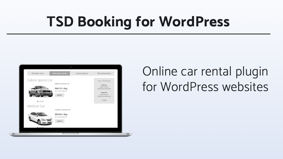 Car Rental WordPress Plugin for TSD REZ Central